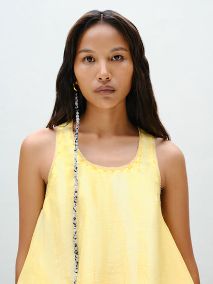 Ecru Bloom Top