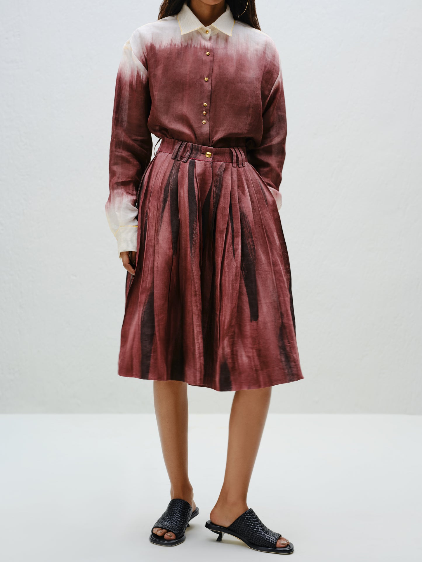 Brown Flowy Culottes