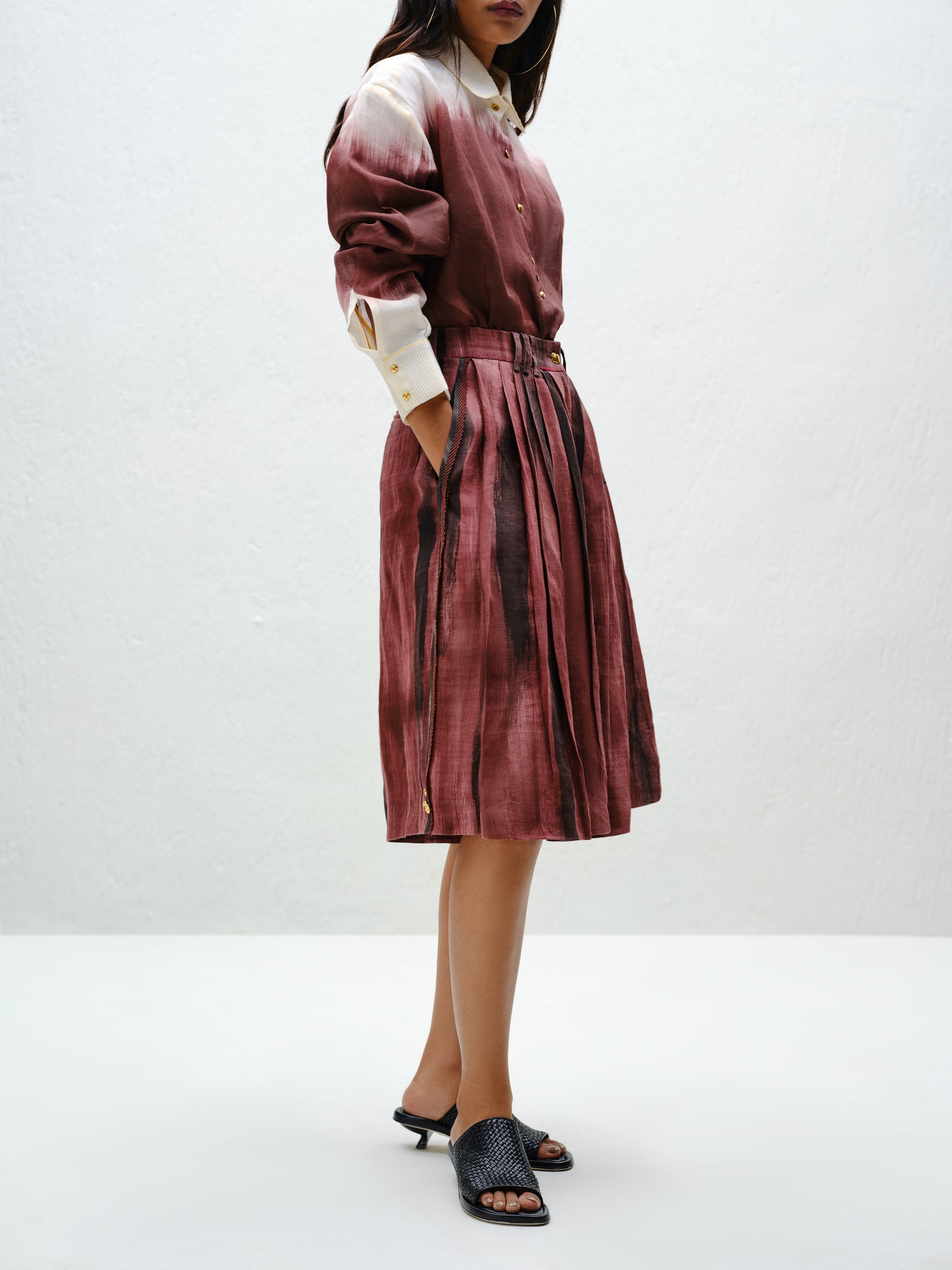 Brown Flowy Culottes