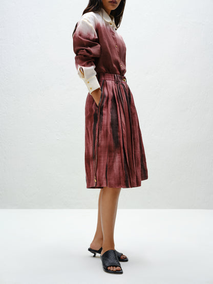 Brown Flowy Culottes