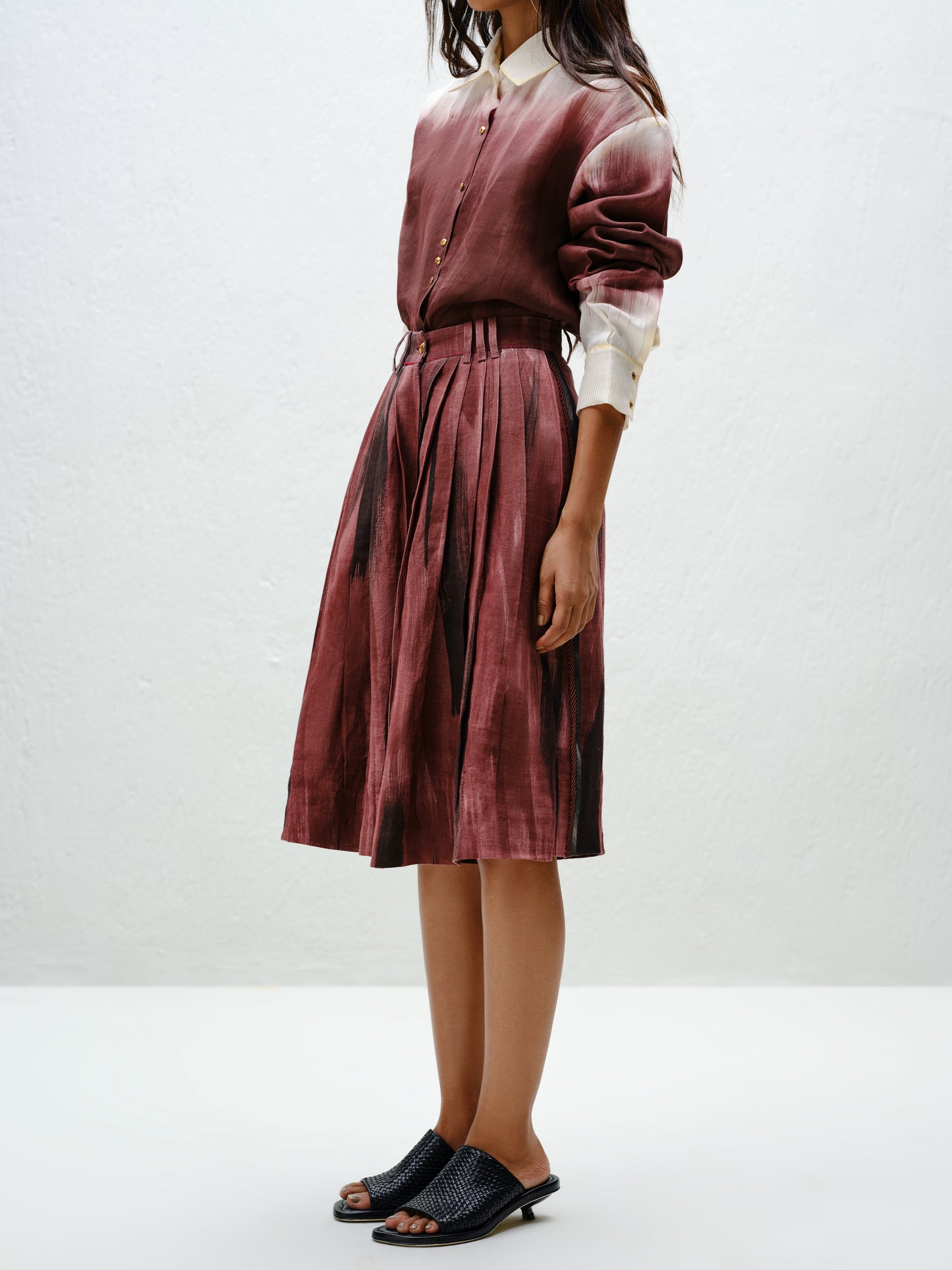 Brown Flowy Culottes