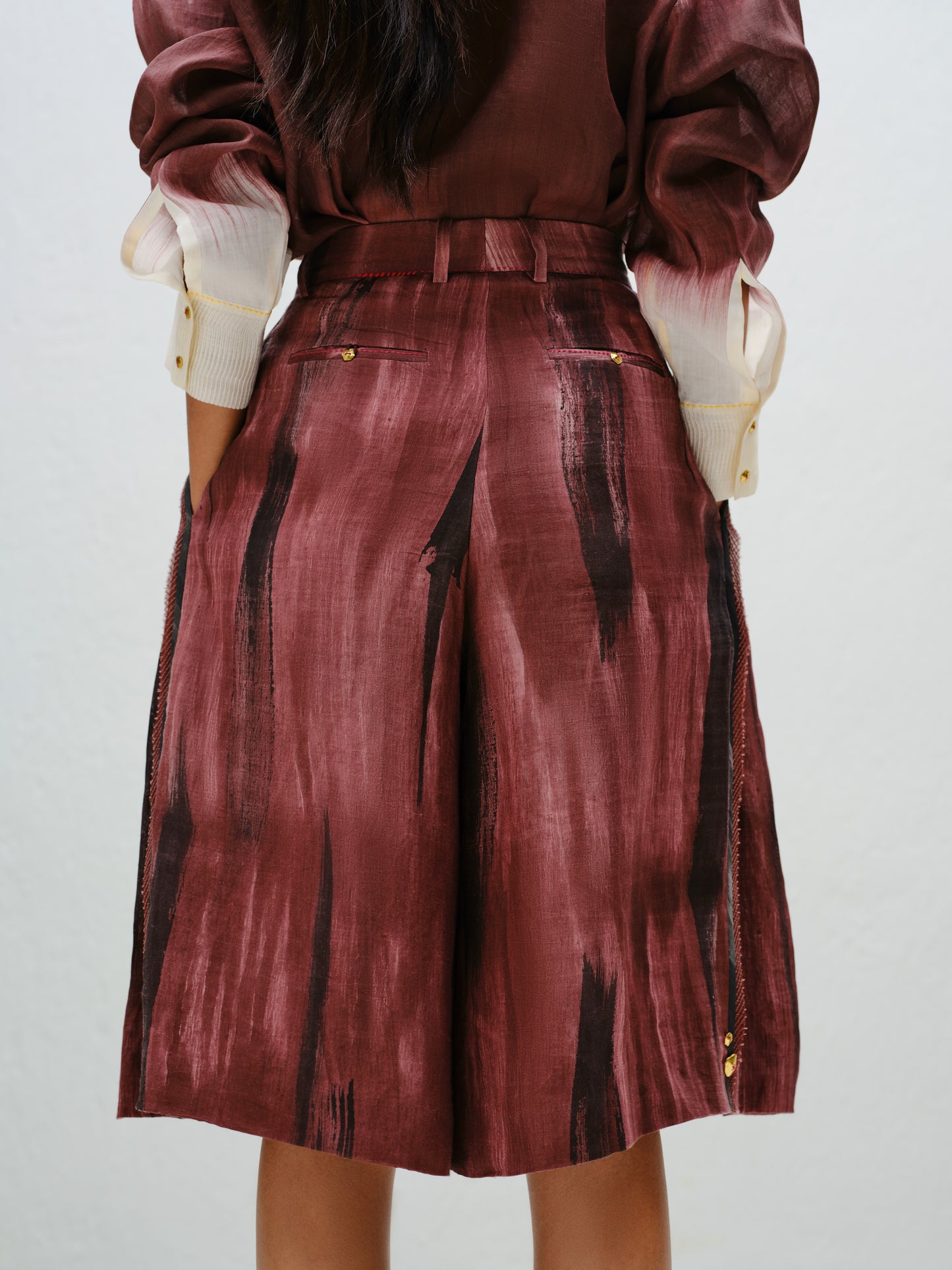 Brown Flowy Culottes