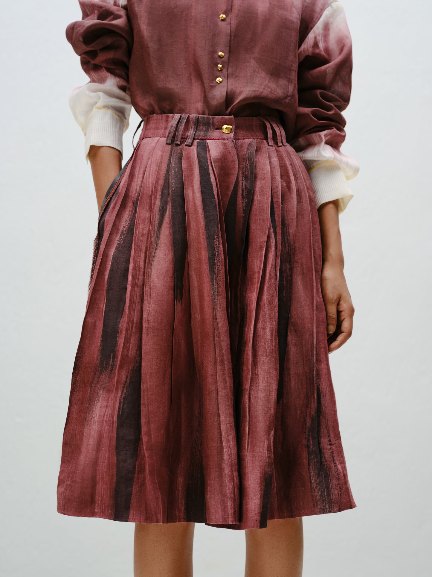 Brown Flowy Culottes