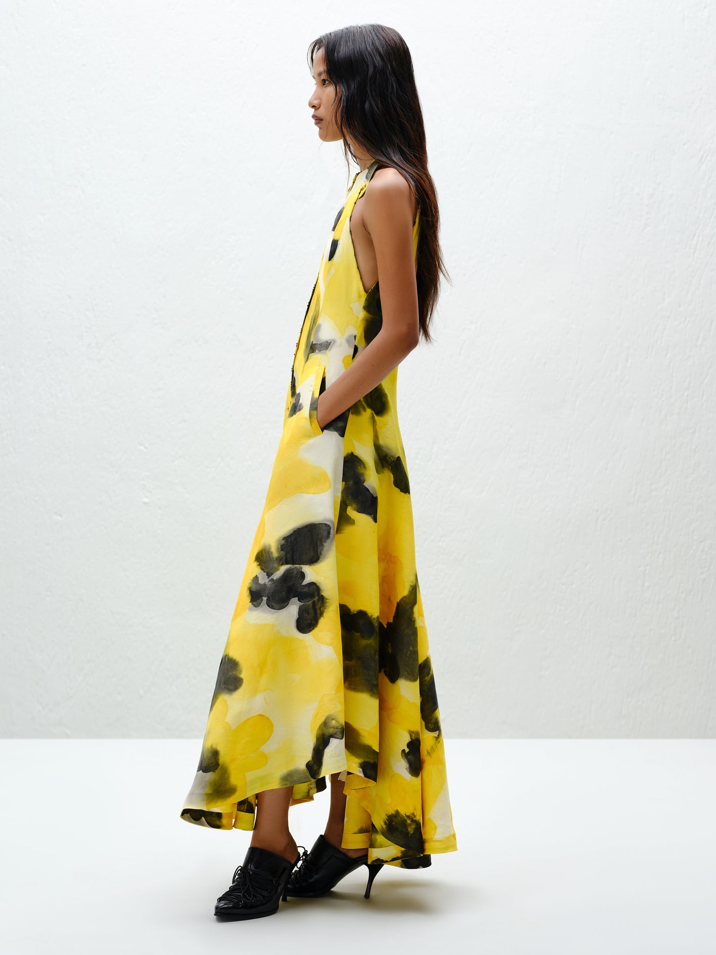 Blotch Halter Dress