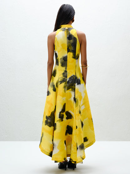 Blotch Halter Dress