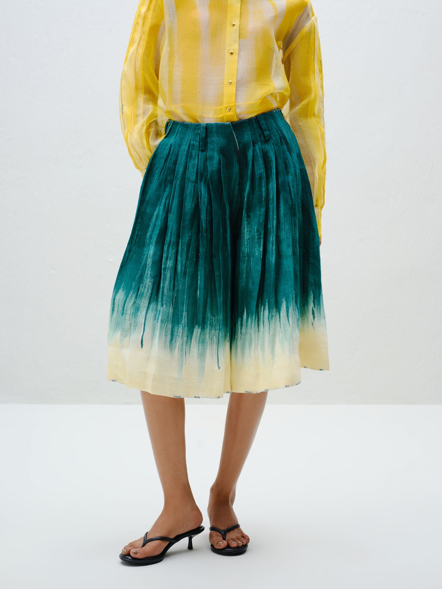 Teal Fade Culotte