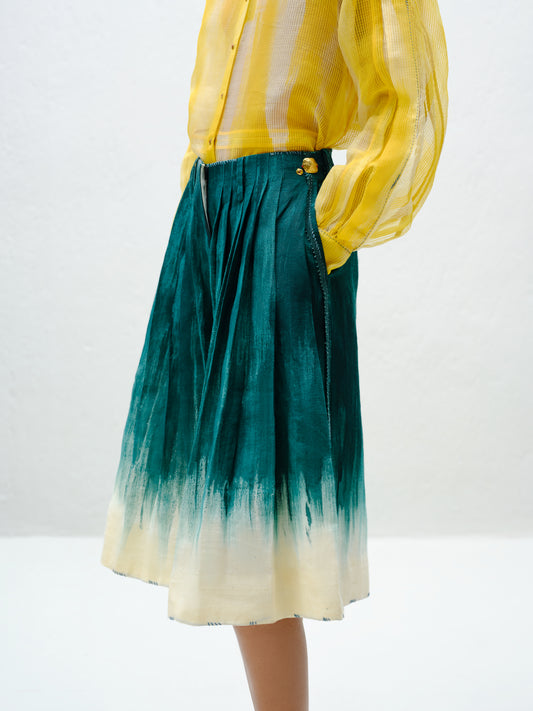Teal Fade Culotte