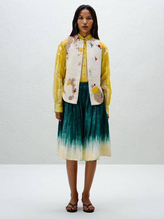 Embroidered Sleeveless Vest