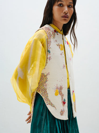 Embroidered Sleeveless Vest
