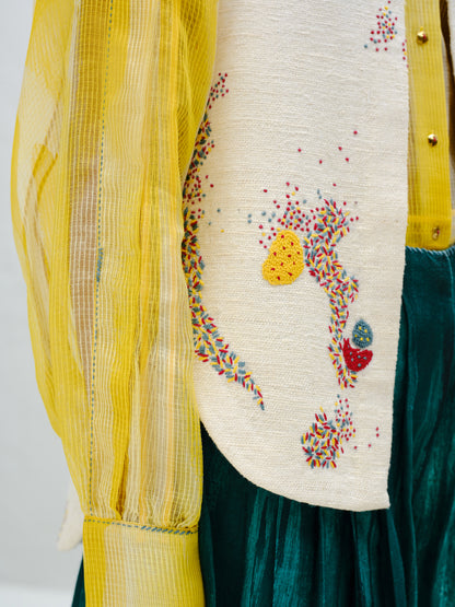 Embroidered Sleeveless Vest