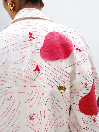 Patch-Line Embroidered Shirt