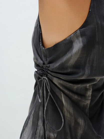 Charcoal Gathered Tunic