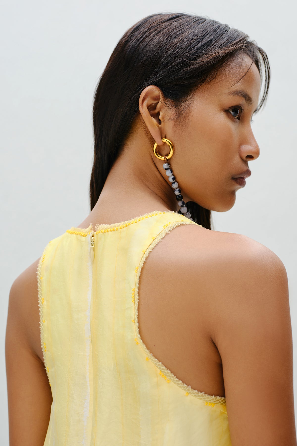 Ecru Bloom Top