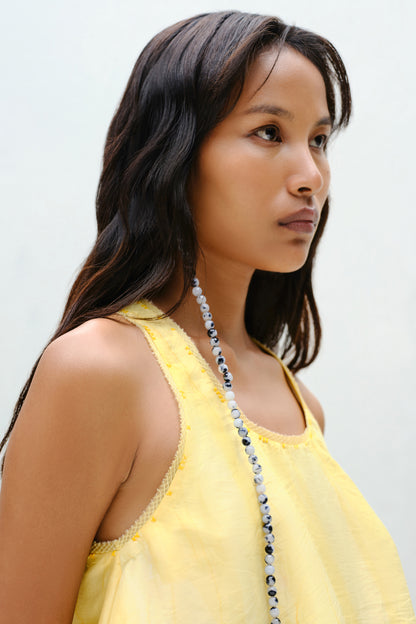 Ecru Bloom Top