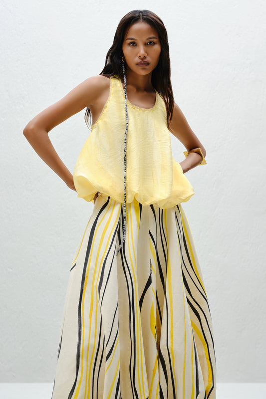 Ecru Bloom Top