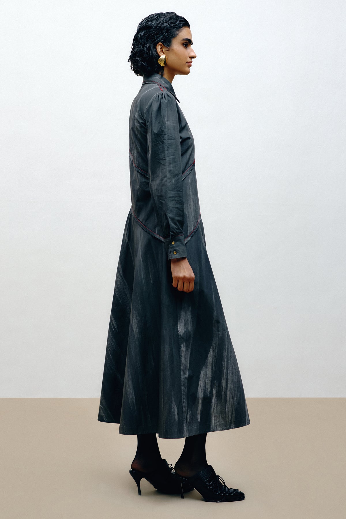 Hand-Painted Cotton Dress