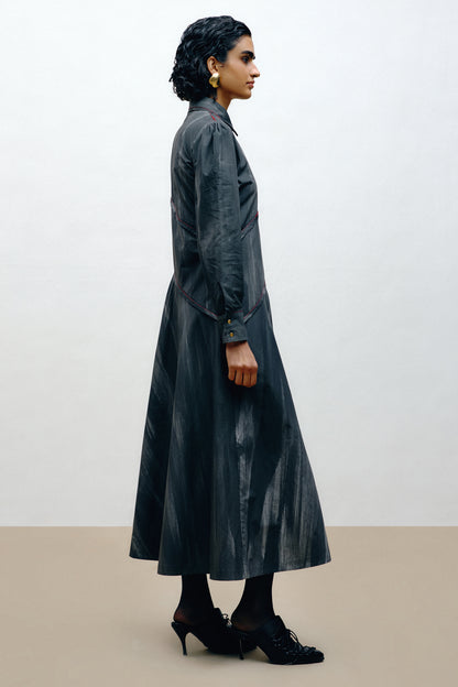 Hand-Painted Cotton Dress