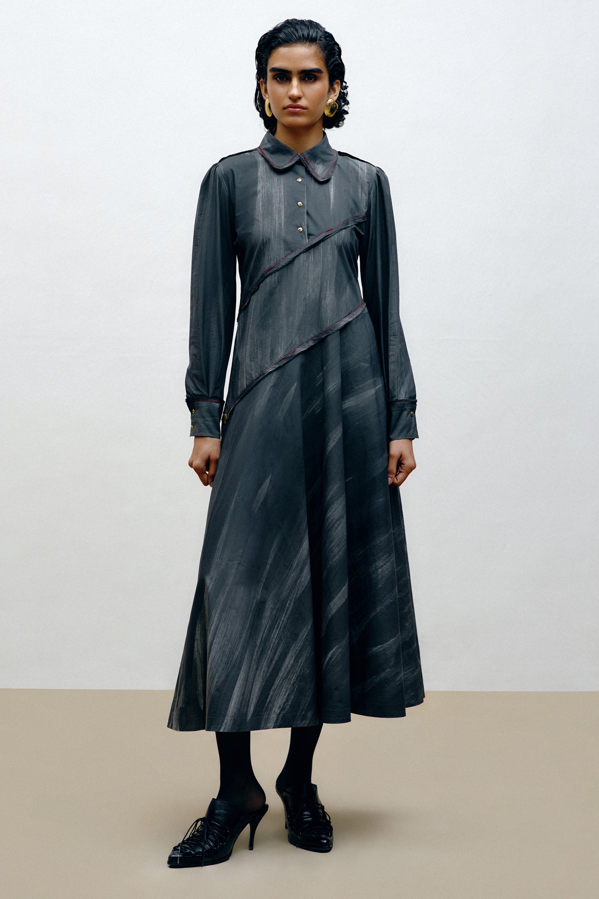 Hand-Painted Cotton Dress