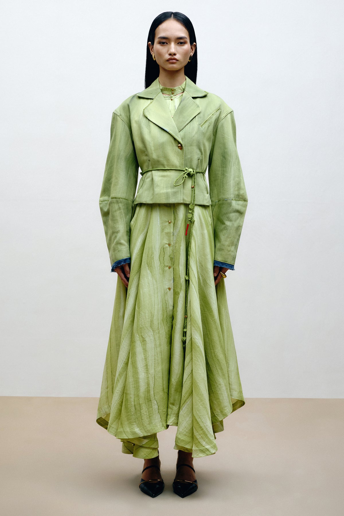 Hand-Painted Panel Dress
