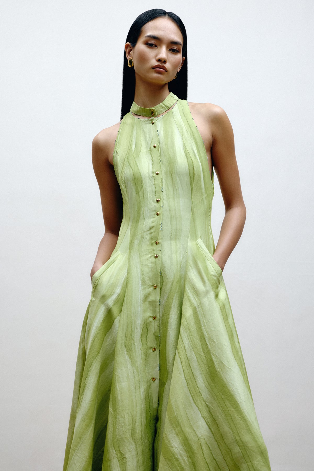 Hand-Painted Panel Dress