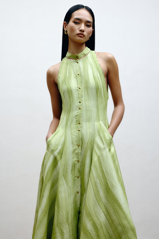 Hand-Painted Panel Dress
