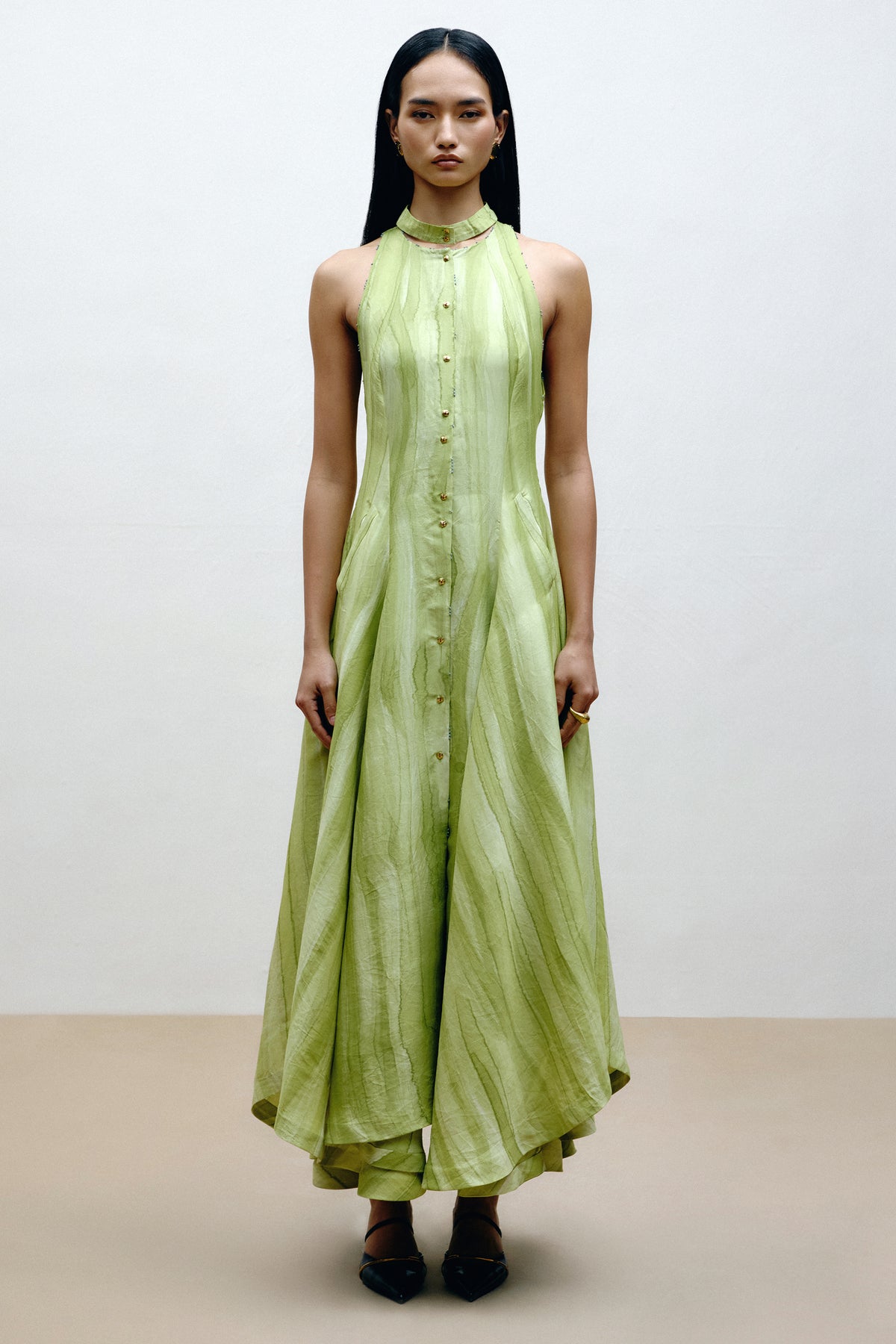 Hand-Painted Panel Dress