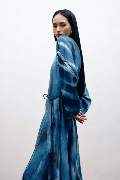 Hand-Painted Silk Dress