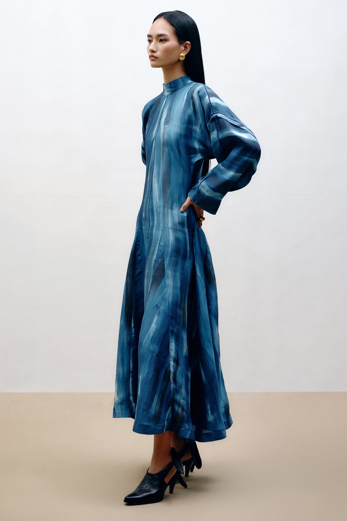 Hand-Painted Silk Dress