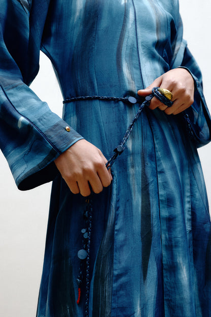 Hand-Painted Silk Dress