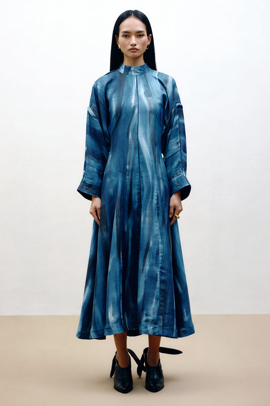 Hand-Painted Silk Dress