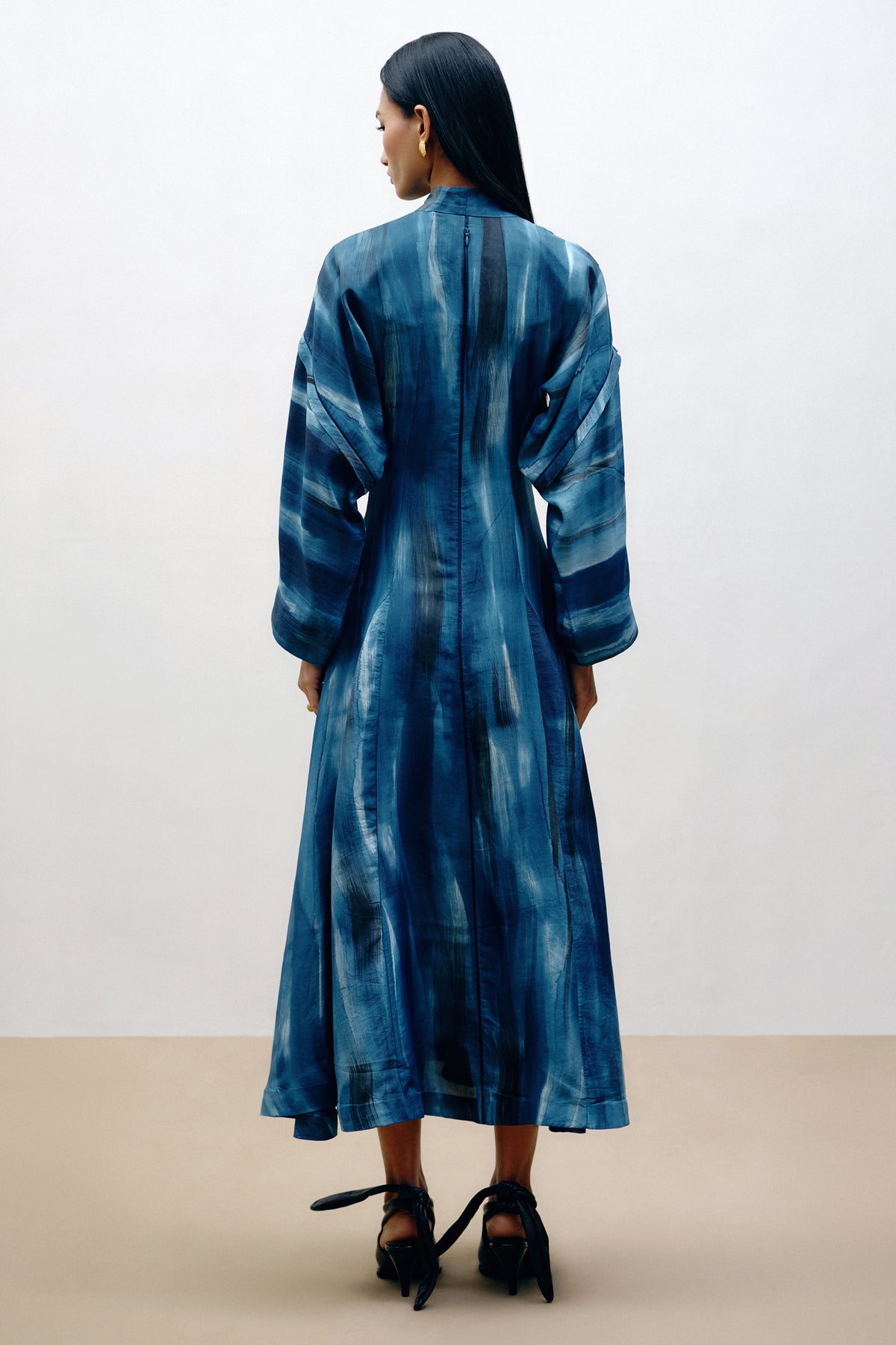 Hand-Painted Silk Dress