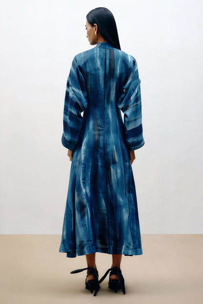 Hand-Painted Silk Dress