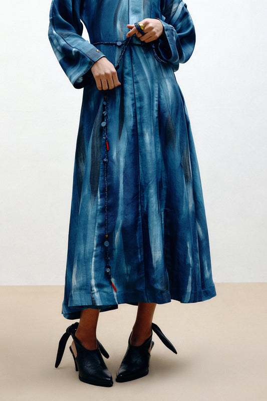 Hand-Painted Silk Dress