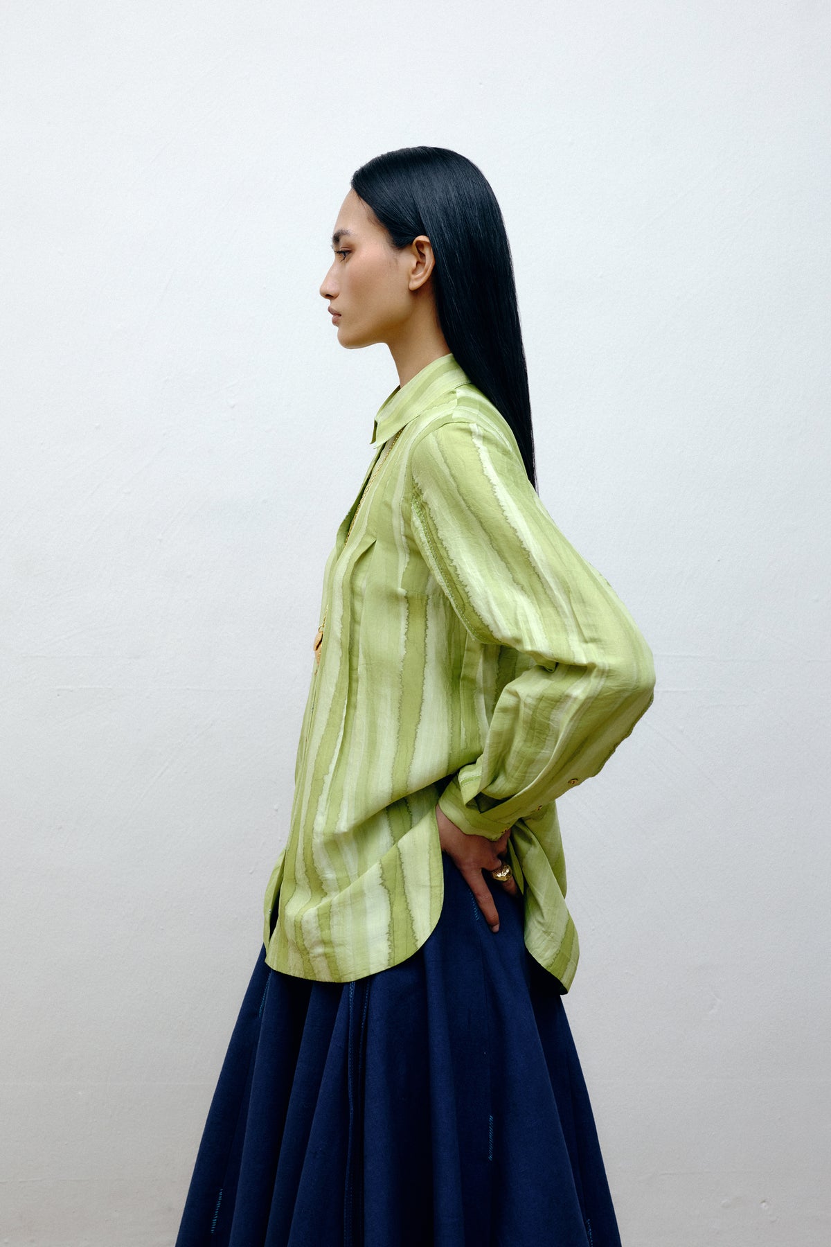 Hand-Painted Silk Shirt