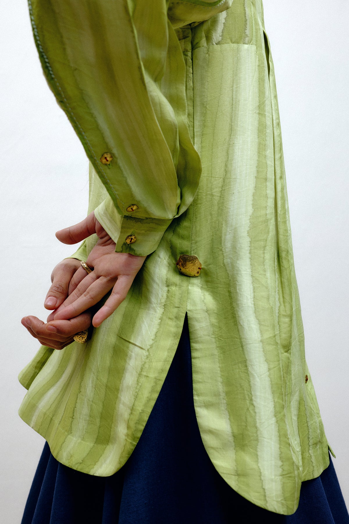 Hand-Painted Silk Shirt