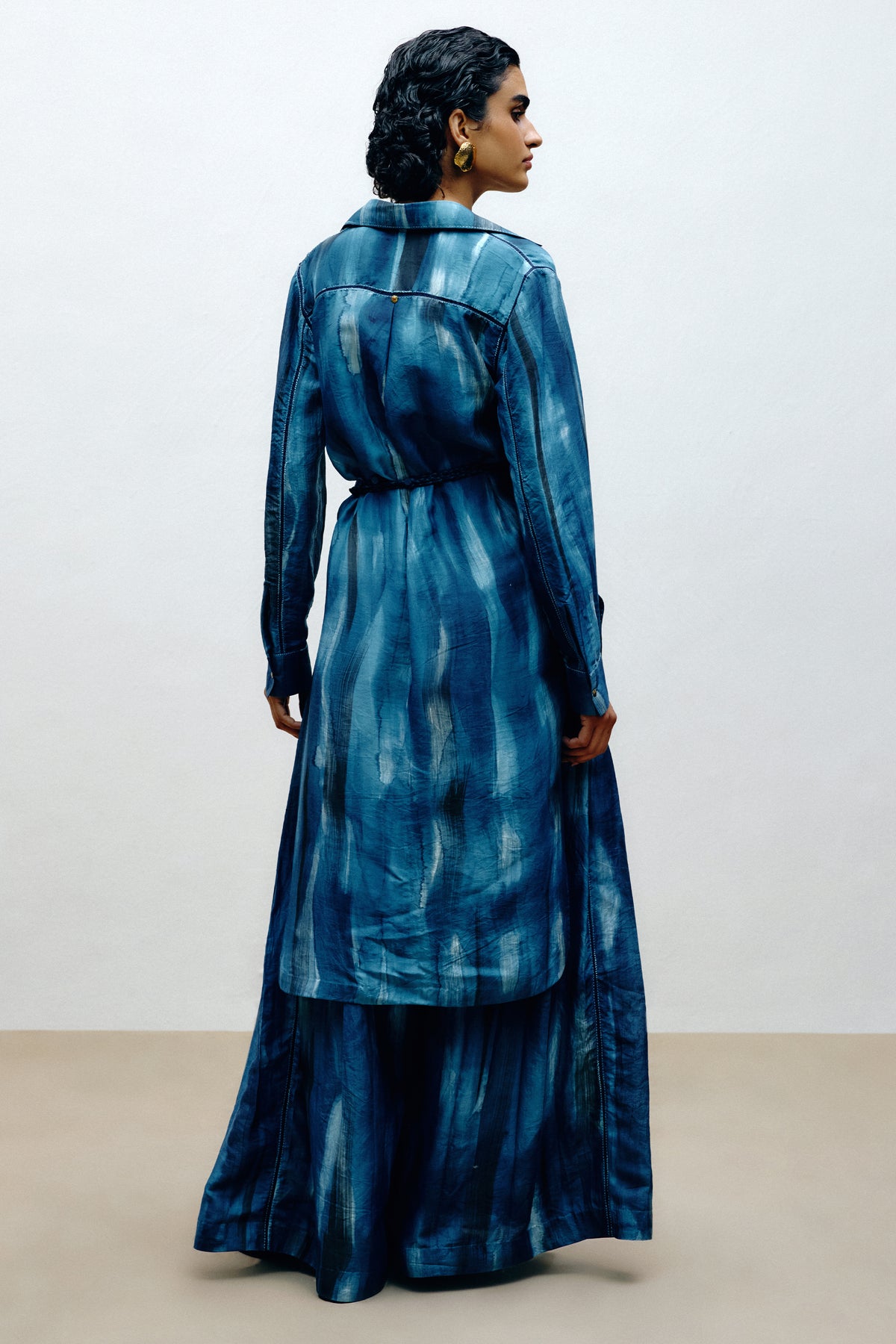 Hand-Painted Silk Trousers