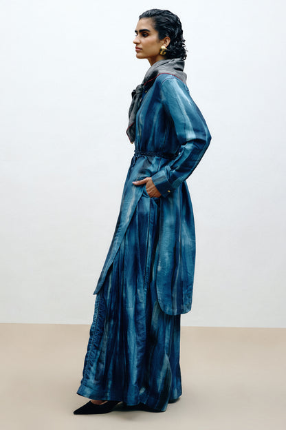 Hand-Painted Silk Trousers