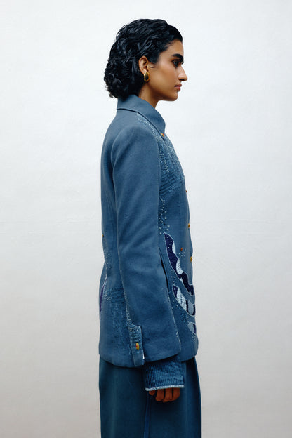 Handwoven Denim Jacket