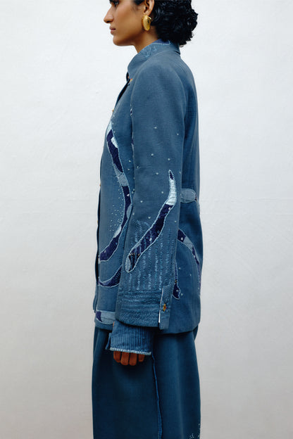 Handwoven Denim Jacket