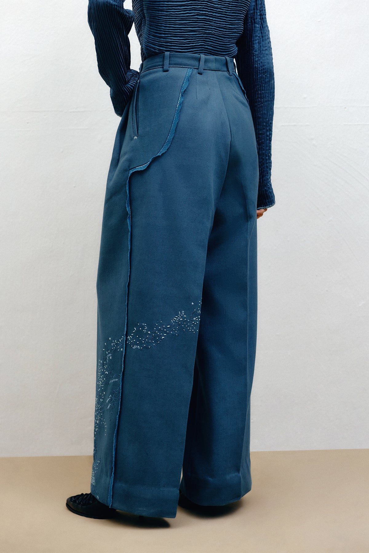 Handwoven Denim Trousers