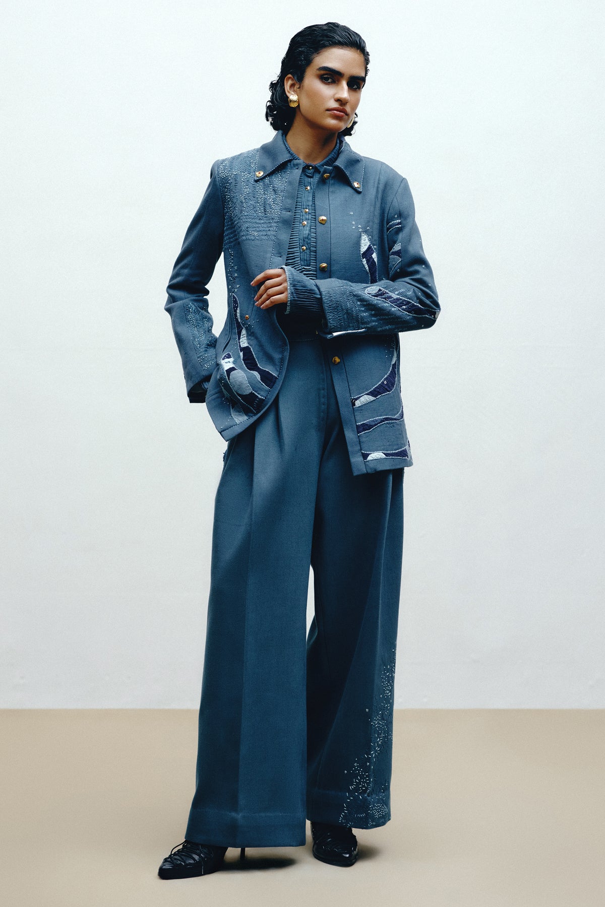 Handwoven Denim Trousers