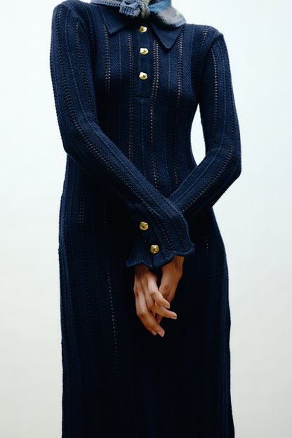 Herringbone Knitted Dress