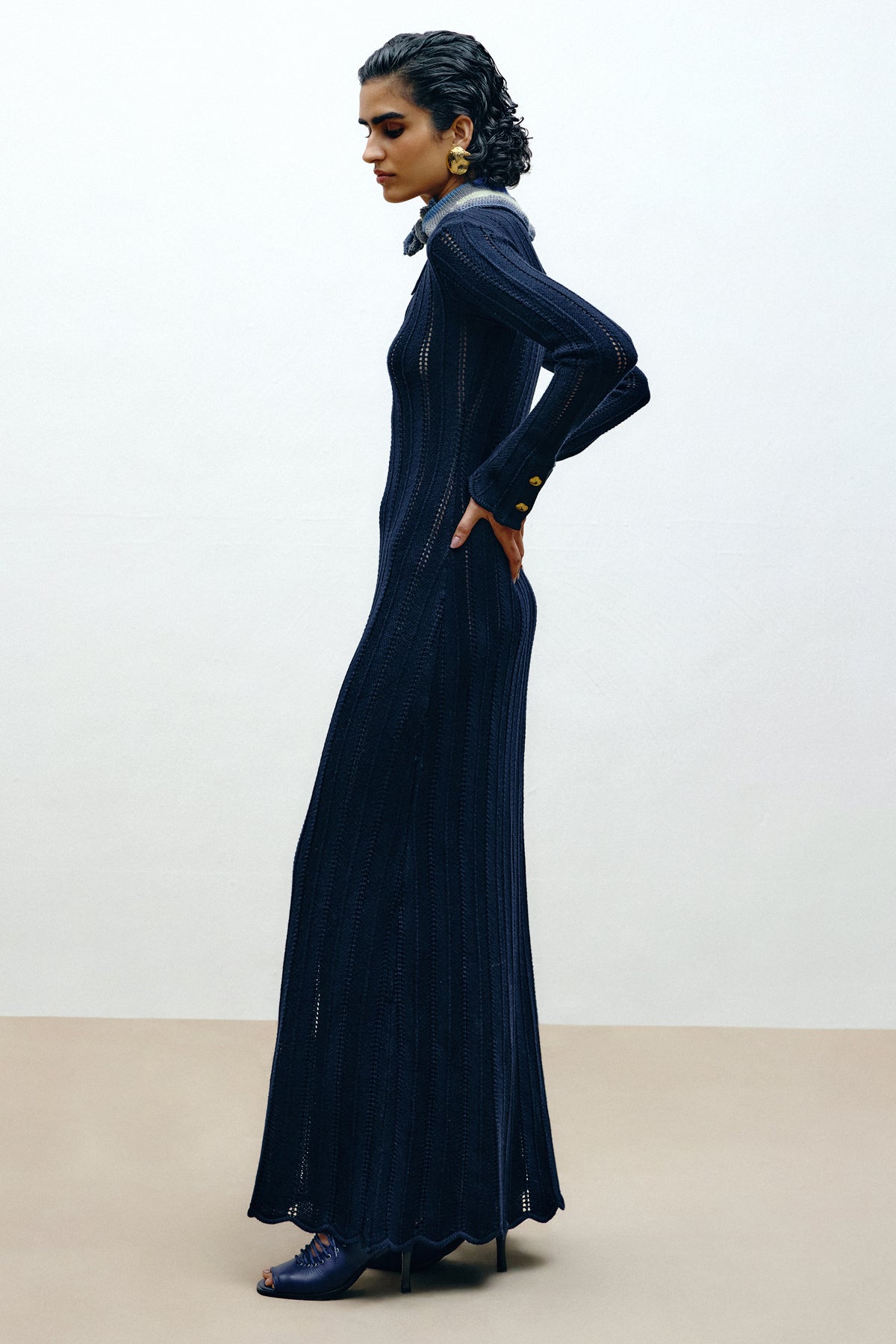 Herringbone Knitted Dress