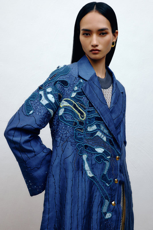 Longline Silk Jacket