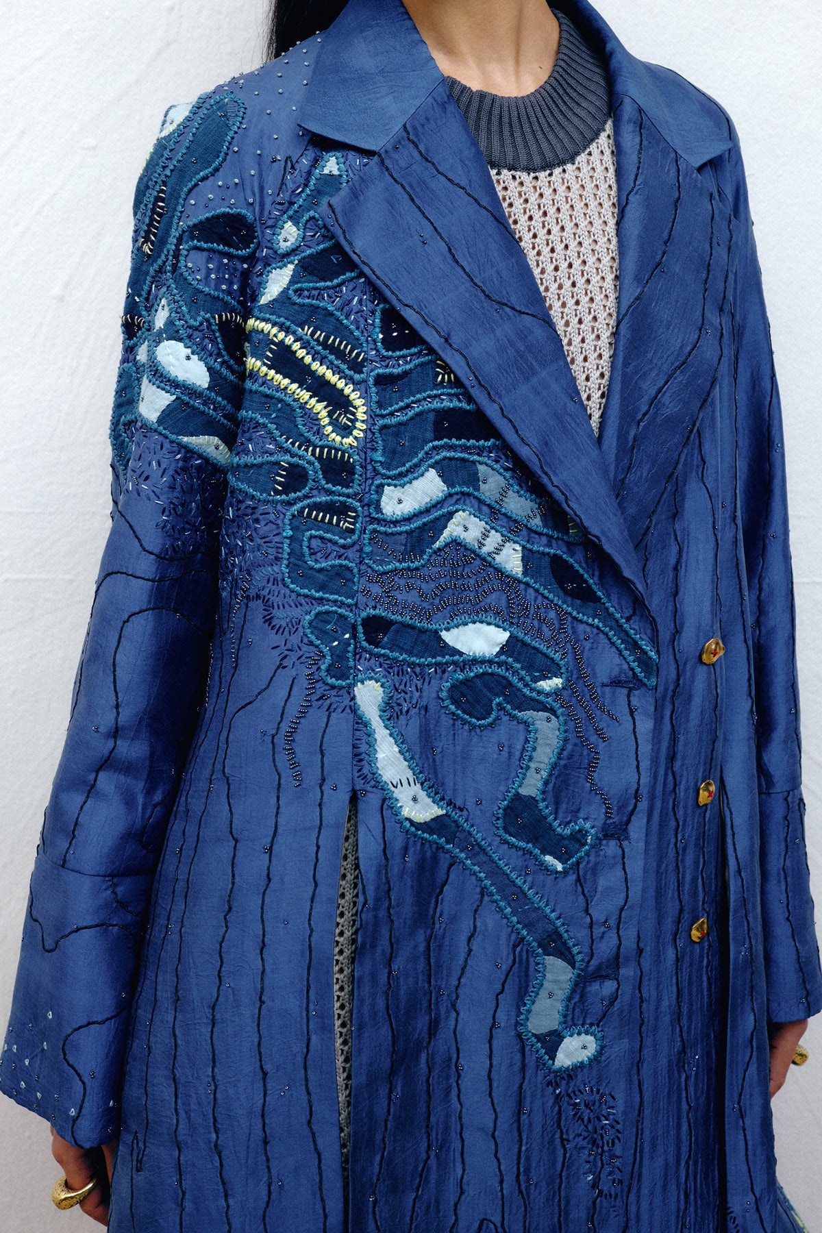 Longline Silk Jacket