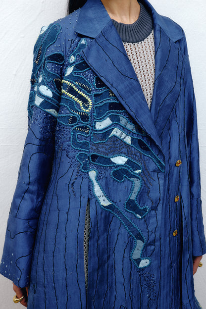 Longline Silk Jacket