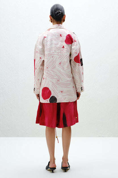 Patch-Line Embroidered Shirt