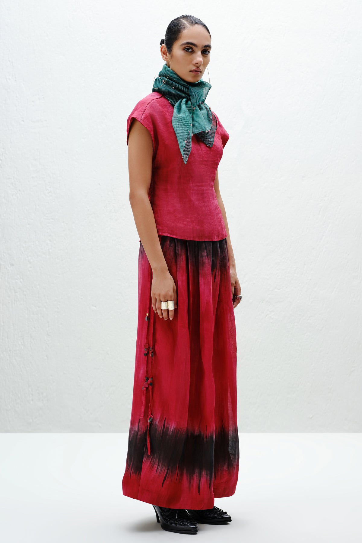 Red Dolman Top