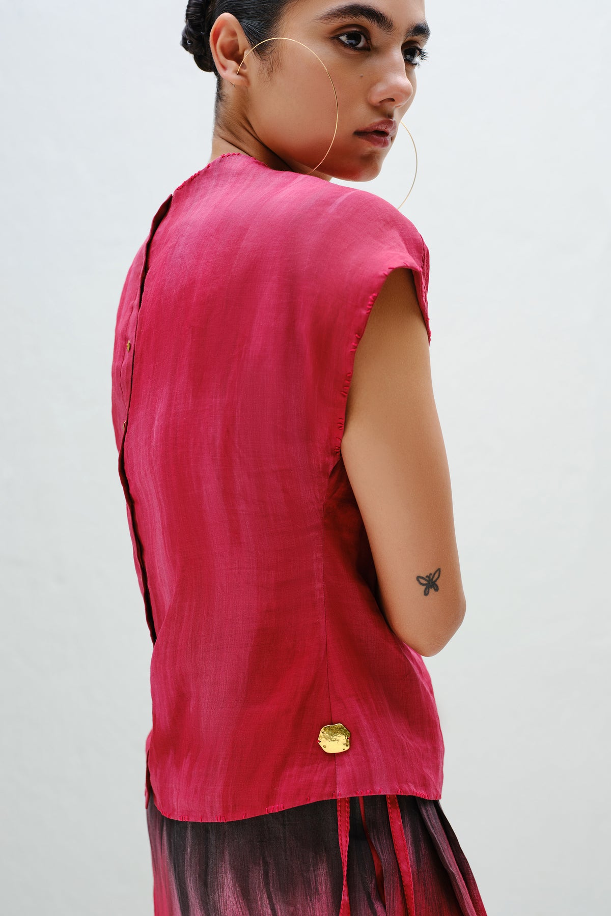 Red Dolman Top