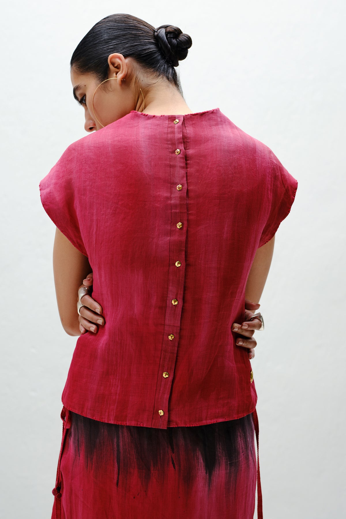 Red Dolman Top